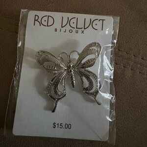 Silver Butterfly pin